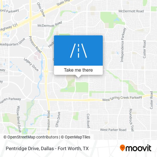 Pentridge Drive map