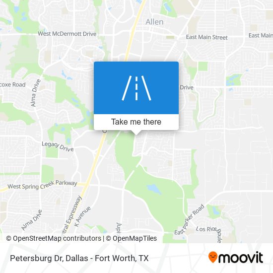 Petersburg Dr map
