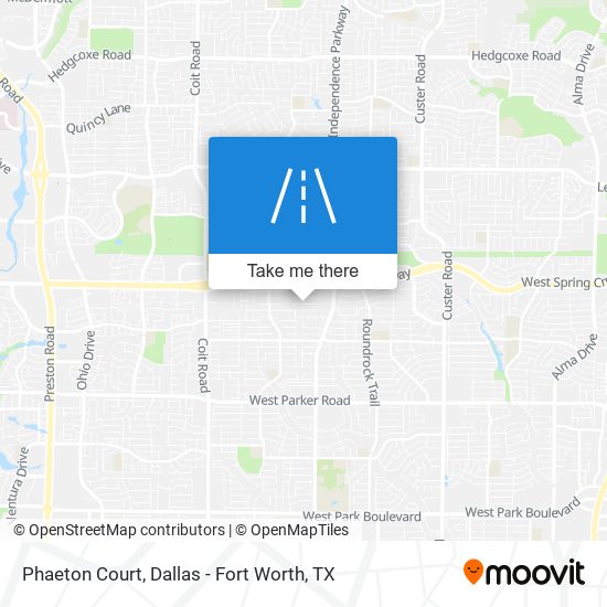 Phaeton Court map