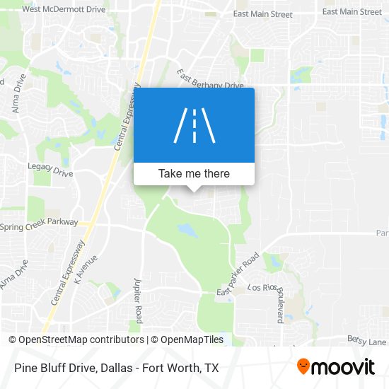 Pine Bluff Drive map