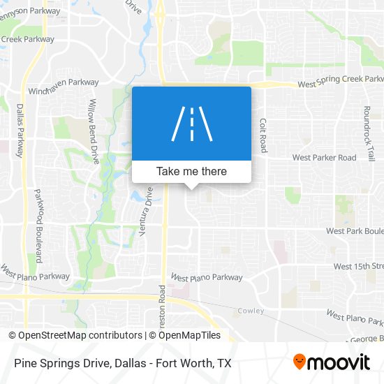 Mapa de Pine Springs Drive