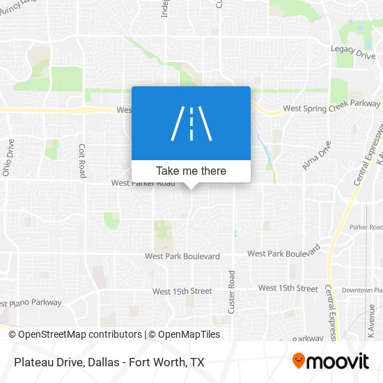 Plateau Drive map