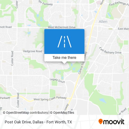 Post Oak Drive map