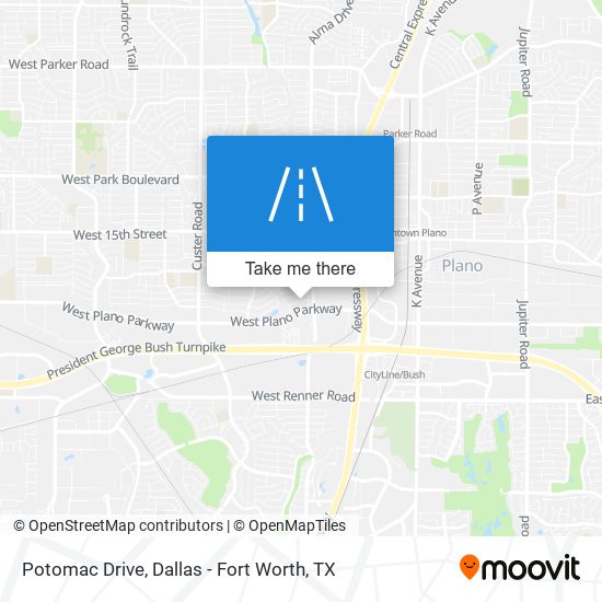 Mapa de Potomac Drive