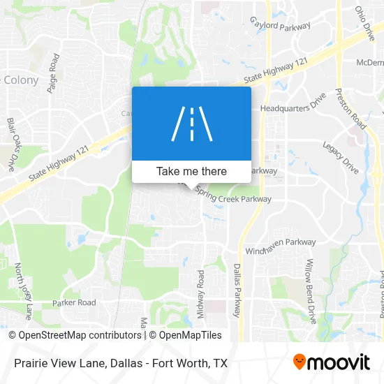 Prairie View Lane map