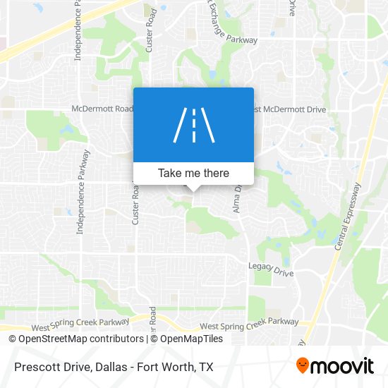 Prescott Drive map