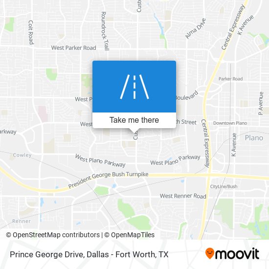 Mapa de Prince George Drive