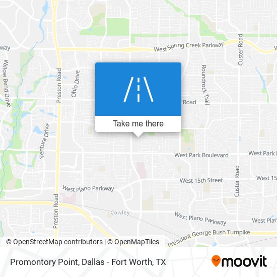 Promontory Point map