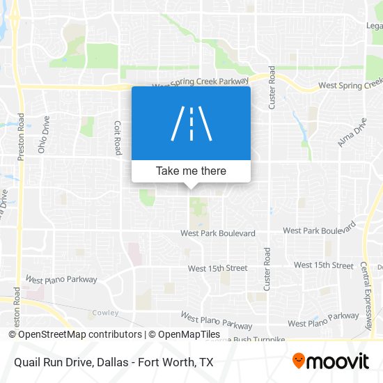 Quail Run Drive map