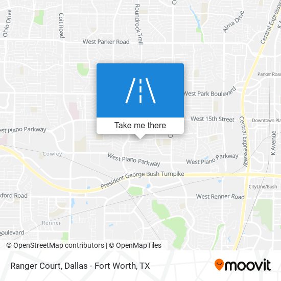 Ranger Court map