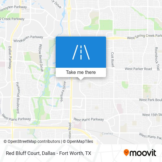 Mapa de Red Bluff Court