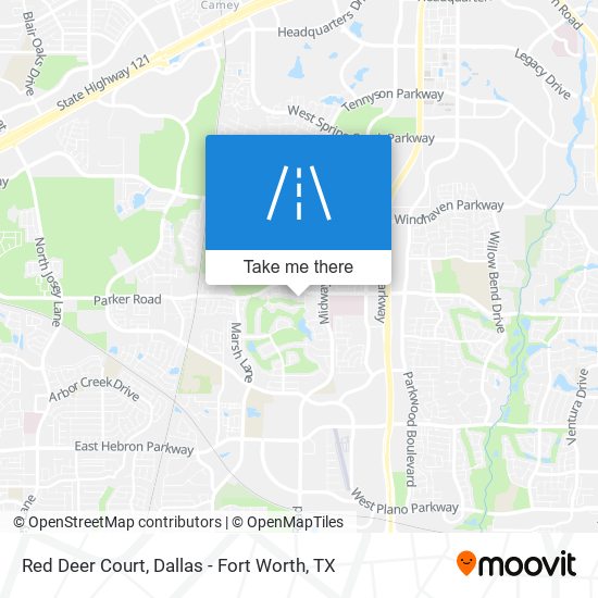Red Deer Court map