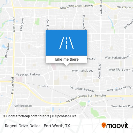 Regent Drive map