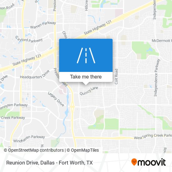 Reunion Drive map