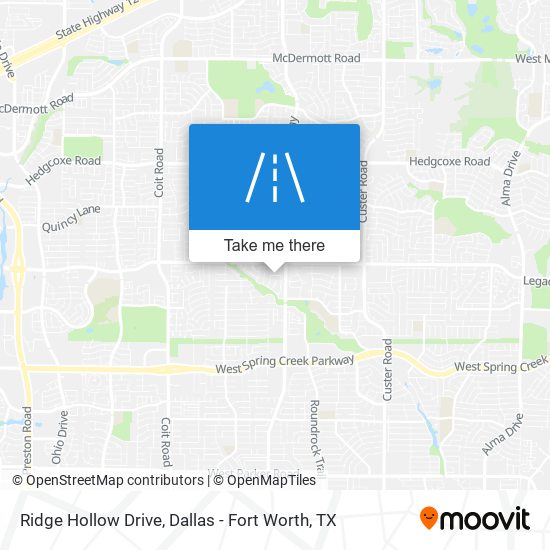 Ridge Hollow Drive map