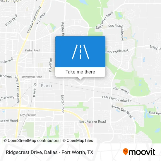Ridgecrest Drive map