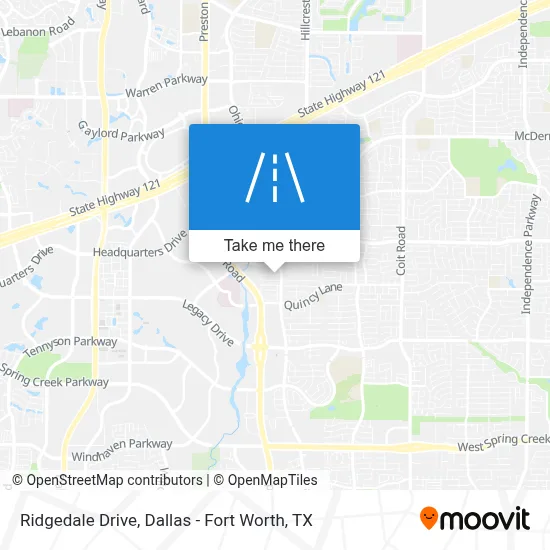 Ridgedale Drive map