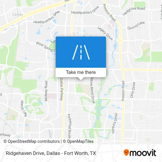 Ridgehaven Drive map