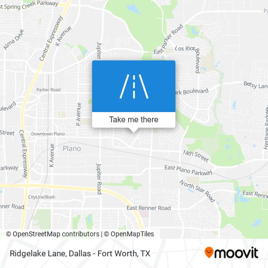 Ridgelake Lane map