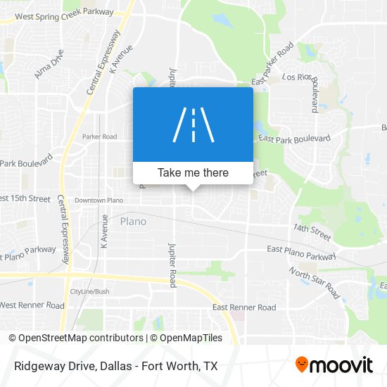 Ridgeway Drive map