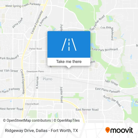 Ridgeway Drive map