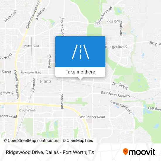 Ridgewood Drive map