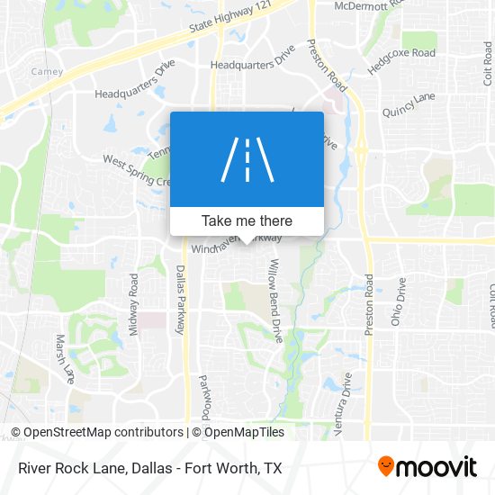River Rock Lane map