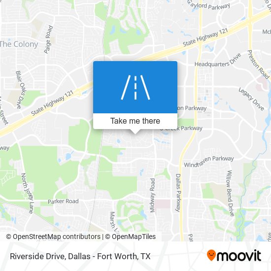 Riverside Drive map