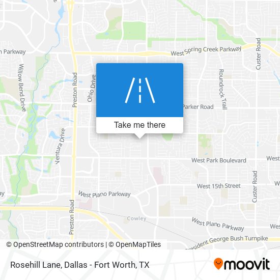 Rosehill Lane map