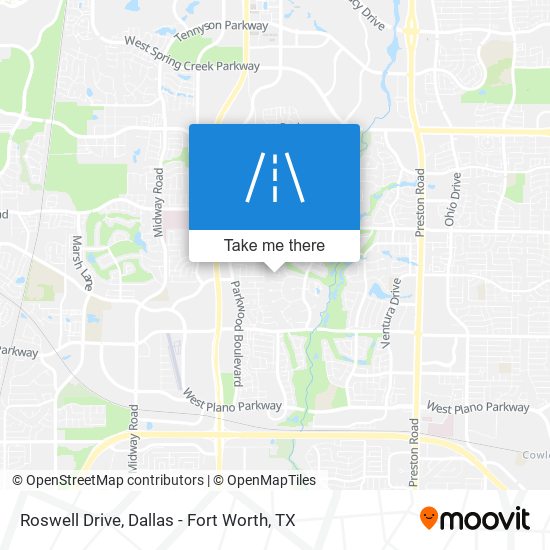 Roswell Drive map