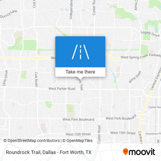 Roundrock Trail map