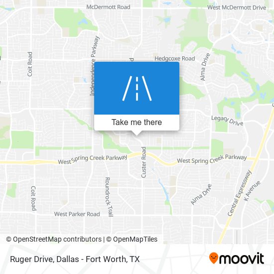 Mapa de Ruger Drive