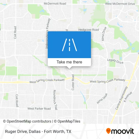 Ruger Drive map