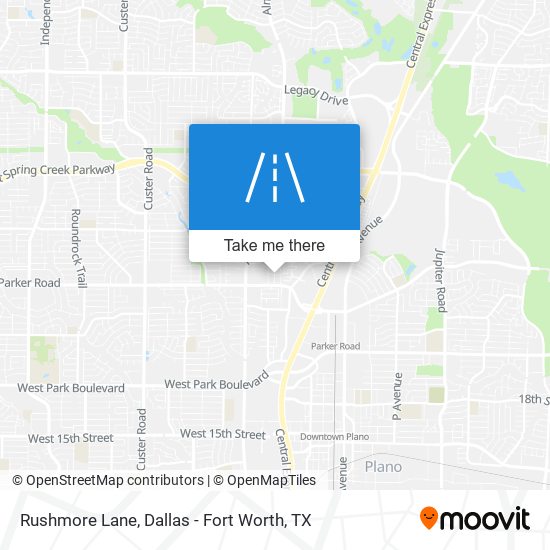 Rushmore Lane map