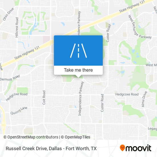 Russell Creek Drive map