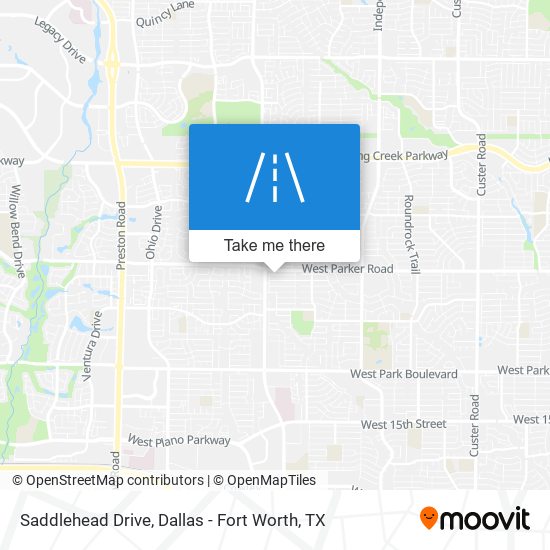 Saddlehead Drive map