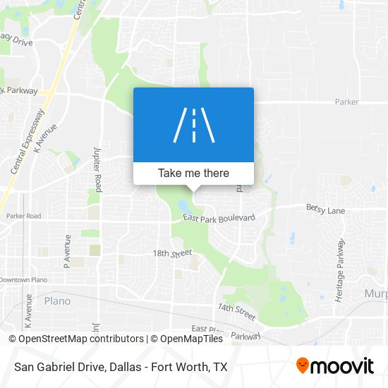 San Gabriel Drive map