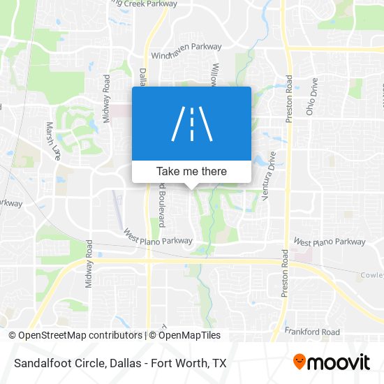 Sandalfoot Circle map