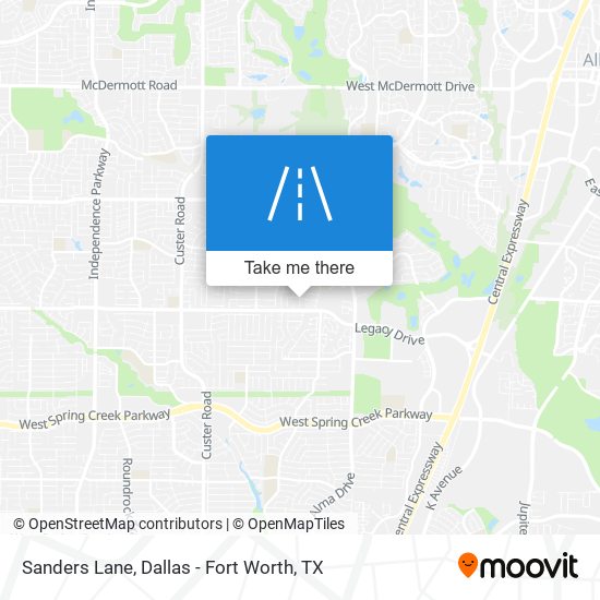 Sanders Lane map