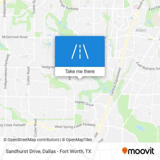 Sandhurst Drive map