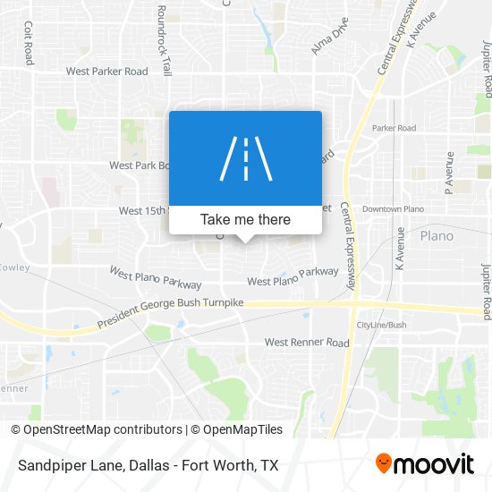 Sandpiper Lane map