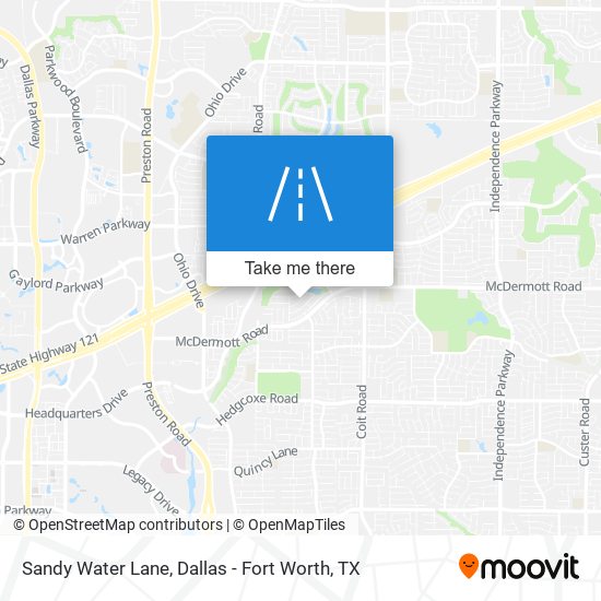 Mapa de Sandy Water Lane