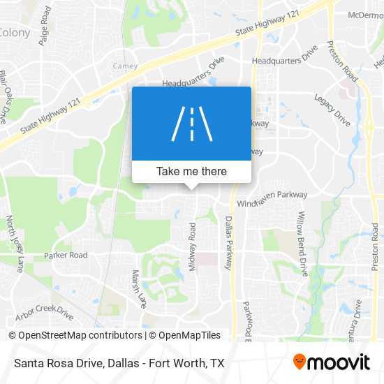 Santa Rosa Drive map
