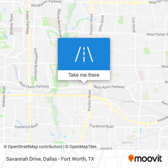 Savannah Drive map