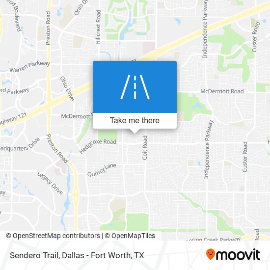 Sendero Trail map