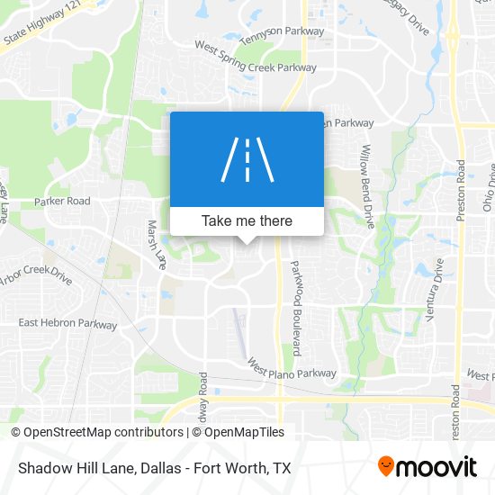 Shadow Hill Lane map