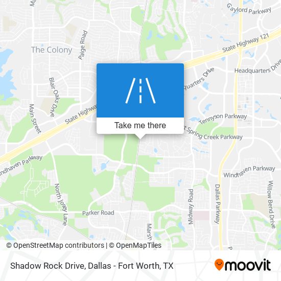 Shadow Rock Drive map