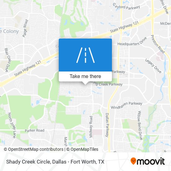 Shady Creek Circle map