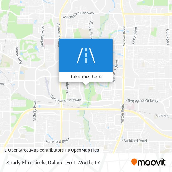 Shady Elm Circle map