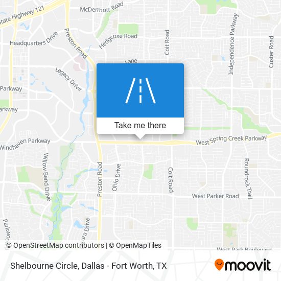 Mapa de Shelbourne Circle